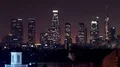Los Angeles Skyline from Hollywood Time Lapse Pan Right 4k or 4k+ Resolution