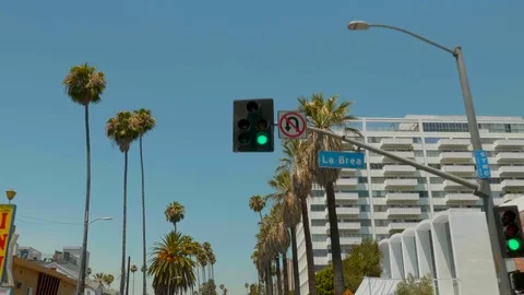 Los Angeles, Sunset blvd Stock Footage 80355781