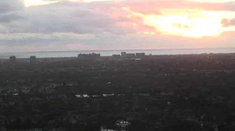 Los Angeles Sunset Stockbeeldmateriaal 609682