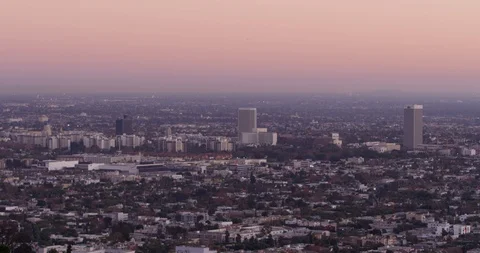 Los Angeles Sunset Stock Footage 127126570