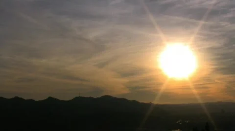 Los Angeles Sunset Time Lapse Stock Footage 141381
