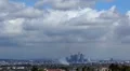 Los Angeles Timelapse Fire Smoke 02 Pan HD720 HD Footage
