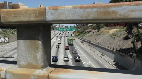Los Angeles Tracking Day Freeway Vidéo 5186590