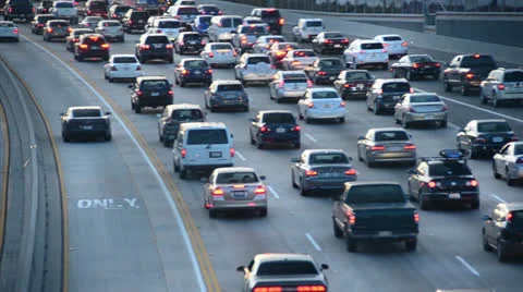 Los Angeles Traffic Stock Footage 25822244