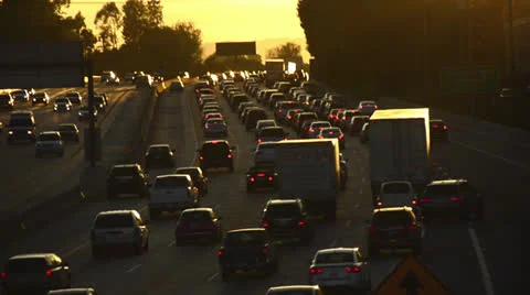 Los Angeles Traffic Stock Footage 25827623