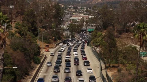Los Angeles Traffic Stock-Footage 67638916