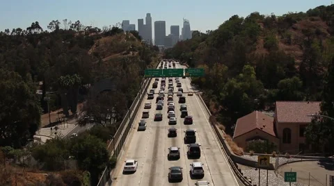 Los Angeles Traffic Stock Footage 67639059