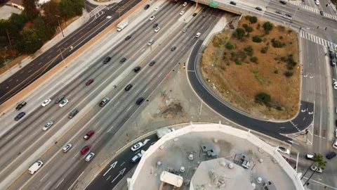 Los Angeles traffic Video stock 235010972