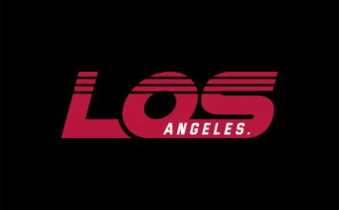 Los angeles vector typography for t-shirt. perfect for simple style Stock Illustration