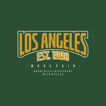 Los angeles vector typography for t-shirt. perfect for simple style Stock Illustration