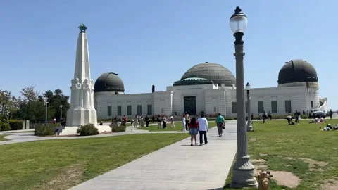Los Angeles view from Griffith observatory park Stock Footage 255919702