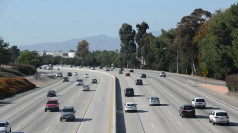 Los Angles Traffic Stock Footage 27731464