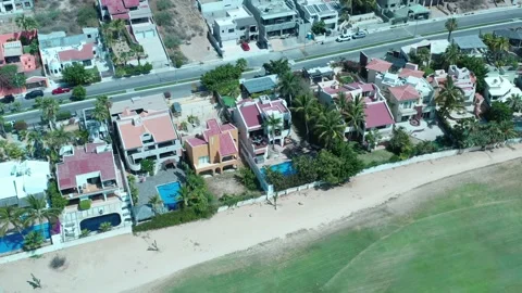 LOS CABOS MEXICO-2020: Tiny Houses Compiled Together In A City Stock Footage 134429025