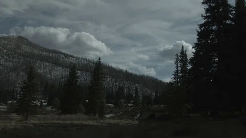 Los Conchas Mountains and Clouds Time Lapse Stock-Footage 74023325