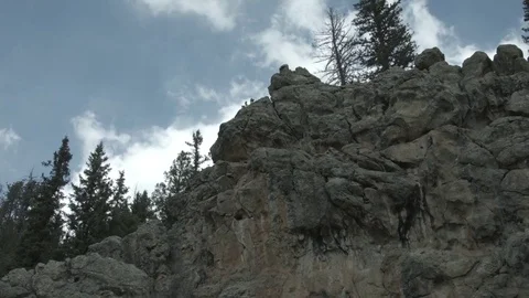 Los Conchas Mountains Dolly Right Stock-Footage 74023280