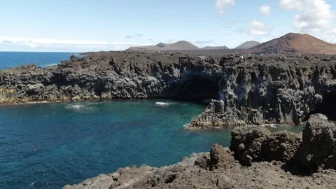 Los Hervideros, Lanzarote Stock Footage 89888903