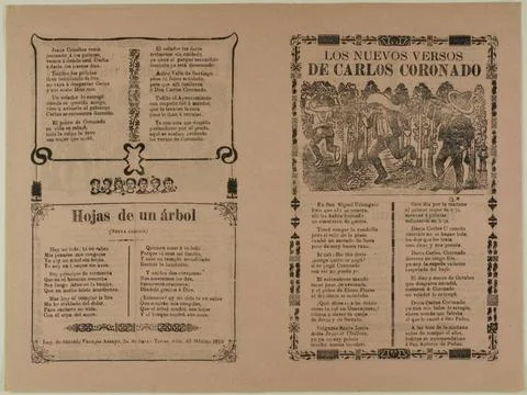 Los nuevos versos de Carlos Coronado (The New Verses by Carlos Coronado) 1... Stock Photos