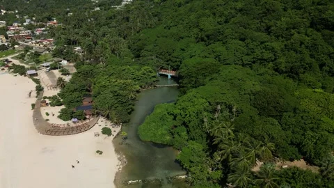 Los patos beach river view 02 스톡 동영상 325333431