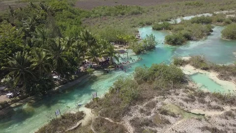 Los Rapidos 2, Mexico [Drone pan] Video stock 116462235