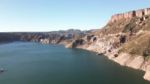 Los Reyunos Dam Stock Footage 297501553