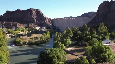 Los Reyunos Dam 库存影片 297501609