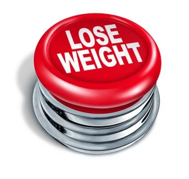 Lose weight fast button Stock Illustration