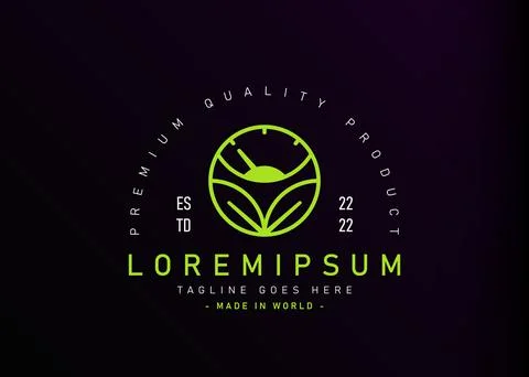 Lose weight logo design. Vector illustration of nature vegan diet food icon d 스톡 일러스트