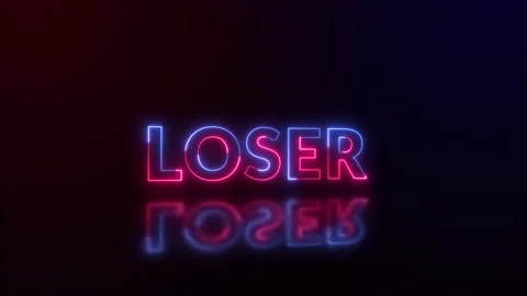 Loser Neon Animation Text 