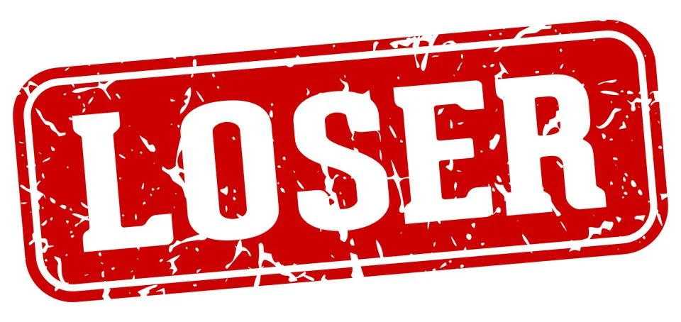 Loser rectangular sign. loser stamp Stock Illustration