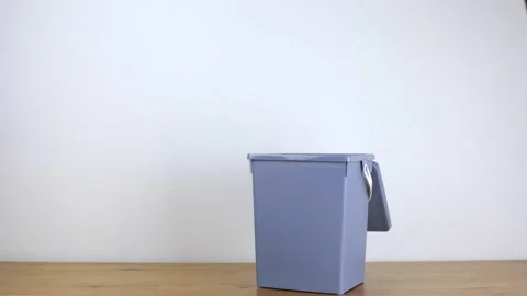 A loser who is not visible can not get into the trash Stock Footage 102859941