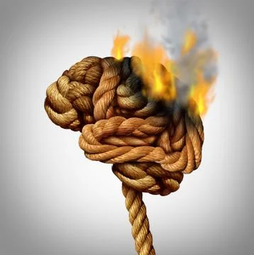 Losing Brain Function Stock Illustration