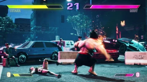 Losing Challenging Round In Online Multiplayer Combat Digital Video Game Stock Footage 249185654