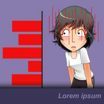 Losing. Stock Illustration