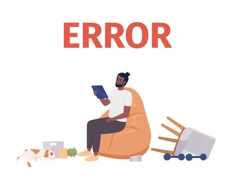 Losing internet connection on tablet 404 page not found illustration イラスト素材
