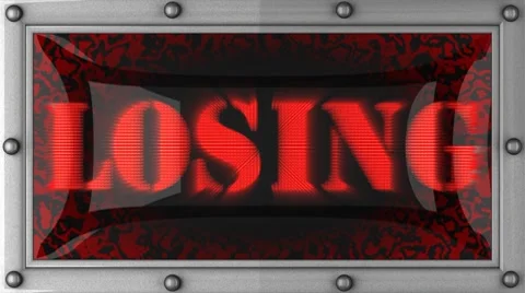 Losing on led Stock Footage 8751525