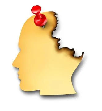 Losing memory 스톡 일러스트