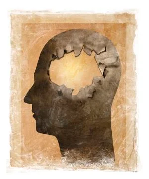 Losing my mind Illustrazione stock