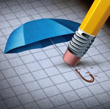 Losing protection Stock Illustration