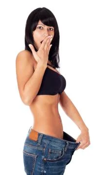 Losing weight. Foto stock