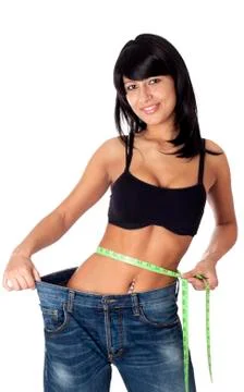 Losing weight. Stock-Fotos