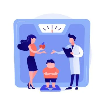 Losing weight vector concept metaphor Stockillustratie