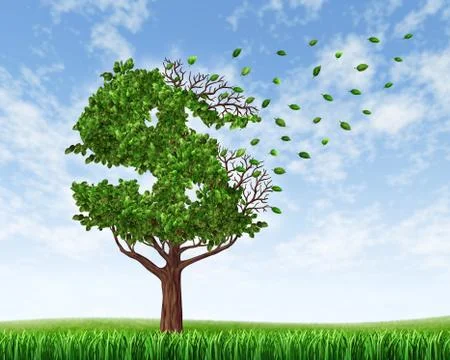 Losing your savings Stock Illustration