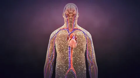 Loss of bacteria in the body Stock Illustration