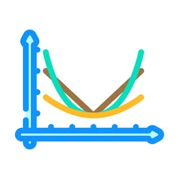 Loss function chart machine learning color icon vector illustration 库存插图
