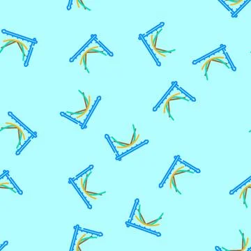 Loss function chart machine learning vector seamless pattern Illustrazione stock