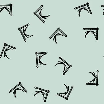 Loss function chart machine learning line vector seamless pattern Stock Illustration