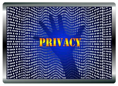 Loss of Privacy Stock Illustration