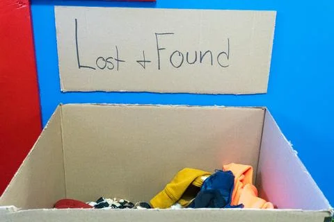Lost and Found Box Foto stock