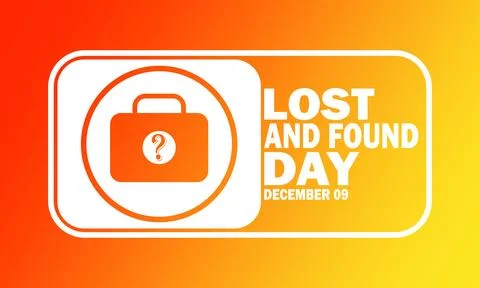 Lost And Found Day Stock Illustration
