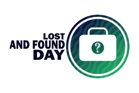 Lost And Found Day Vector illustration Ilustración de archivo